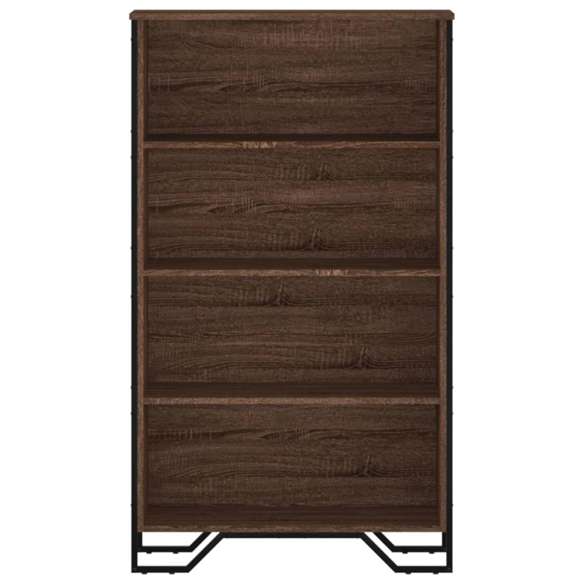 vidaXL Βιβλιοθήκη Καφέ Δρυς 80x31x137,5 εκ. από Επεξεργασμένο Ξύλο