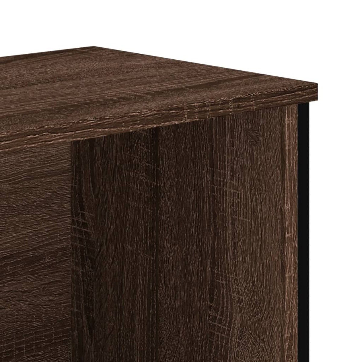 vidaXL Βιβλιοθήκη Καφέ Δρυς 80x31x137,5 εκ. από Επεξεργασμένο Ξύλο