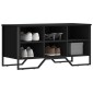 vidaXL Παπουτσοθήκη Μαύρο 90x38x45,5 εκ. από Επεξεργασμένο Ξύλο
