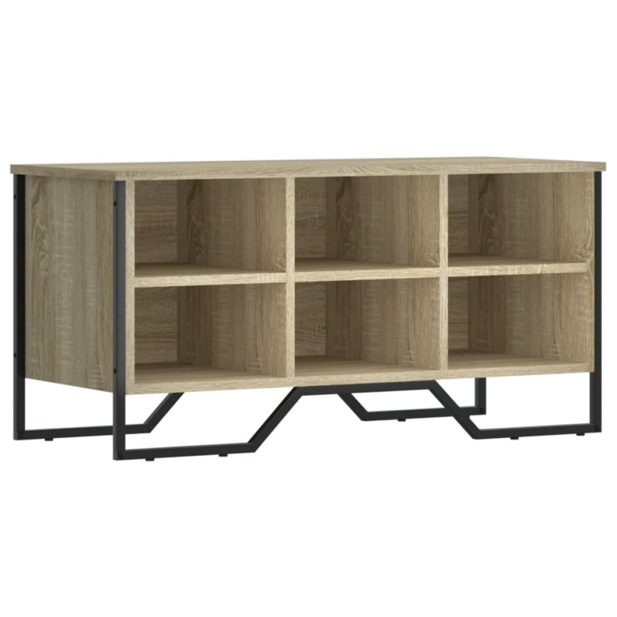vidaXL Παπουτσοθήκη Sonoma Δρυς 90x38x45,5 εκ. από Επεξεργασμένο Ξύλο