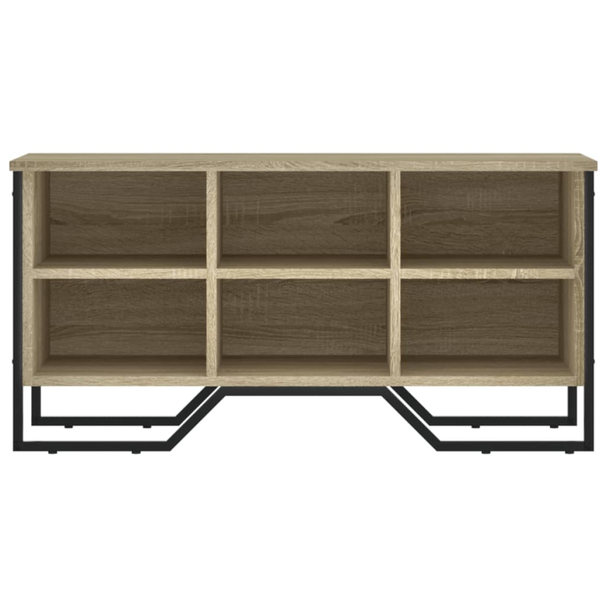 vidaXL Παπουτσοθήκη Sonoma Δρυς 90x38x45,5 εκ. από Επεξεργασμένο Ξύλο