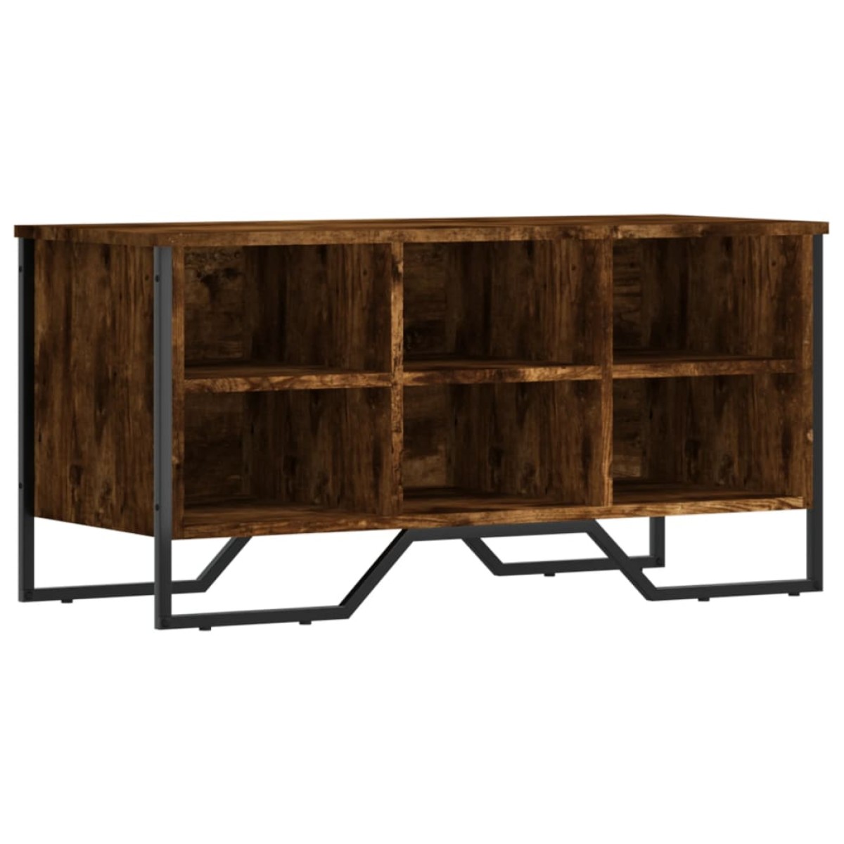 vidaXL Παπουτσοθήκη Καπνιστή Δρυς 90x38x45,5 εκ. από Επεξεργ. Ξύλο
