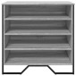 vidaXL Παπουτσοθήκη Γκρι Sonoma 80x38x78 εκ. από Επεξεργασμένο Ξύλο