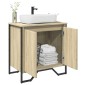 vidaXL Ντουλάπι Νιπτήρα Μπάνιου Sonoma Δρυς 60x35x60 εκ. Επεξ. Ξύλο