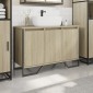 vidaXL Ντουλάπι Νιπτήρα Μπάνιου Sonoma Δρυς 91x35x60 εκ. Επεξ. Ξύλο