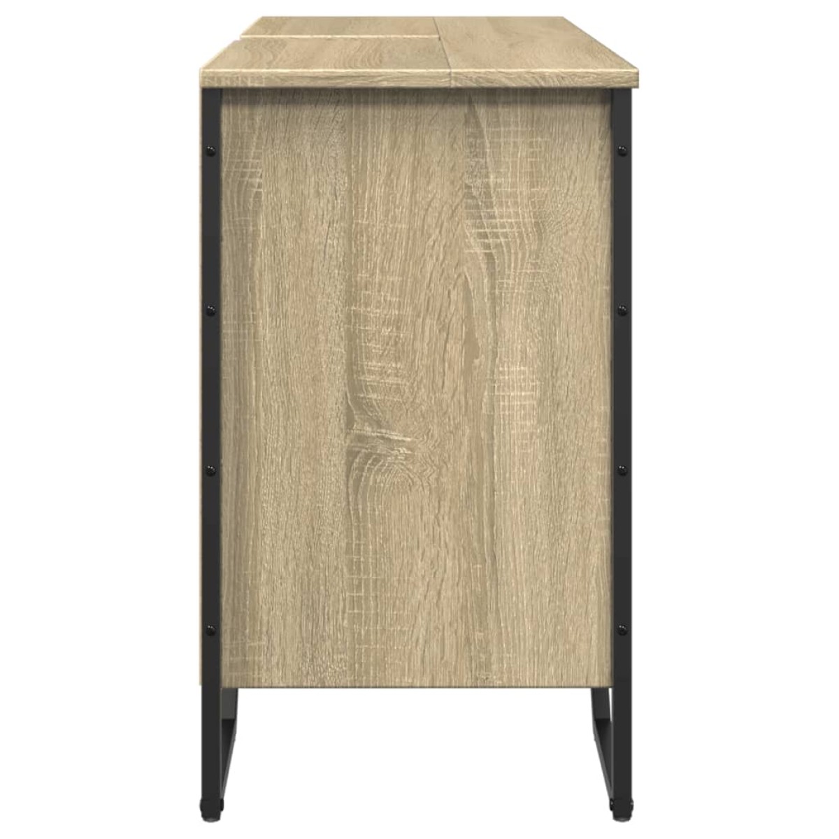 vidaXL Ντουλάπι Νιπτήρα Μπάνιου Sonoma Δρυς 91x35x60 εκ. Επεξ. Ξύλο