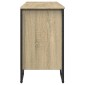 vidaXL Ντουλάπι Νιπτήρα Μπάνιου Sonoma Δρυς 91x35x60 εκ. Επεξ. Ξύλο