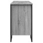 vidaXL Ντουλάπι Νιπτήρα Μπάνιου Γκρι Sonoma 91x35x60 εκ. Επεξ. Ξύλο