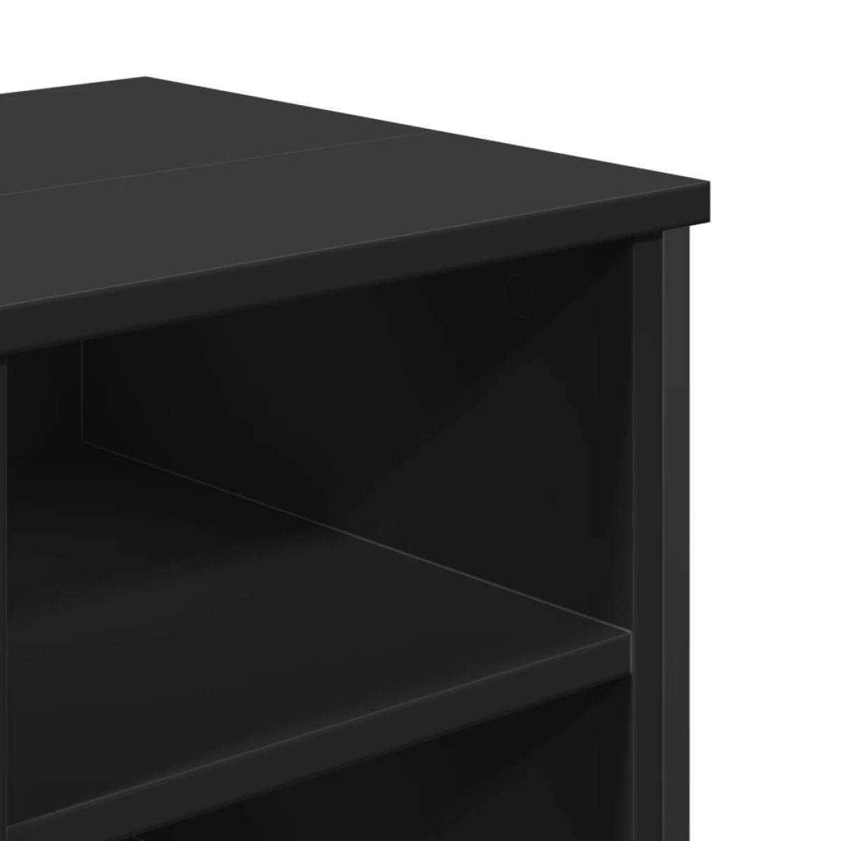 vidaXL Ντουλάπι Νιπτήρα Μπάνιου Μαύρο 91x35x60 εκ. Επεξεργασμένο Ξύλο