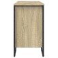 vidaXL Ντουλάπι Νιπτήρα Μπάνιου Sonoma Δρυς 91x35x60 εκ. Επεξ. Ξύλο