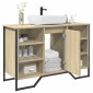 vidaXL Ντουλάπι Νιπτήρα Μπάνιου Sonoma Δρυς 91x35x60 εκ. Επεξ. Ξύλο