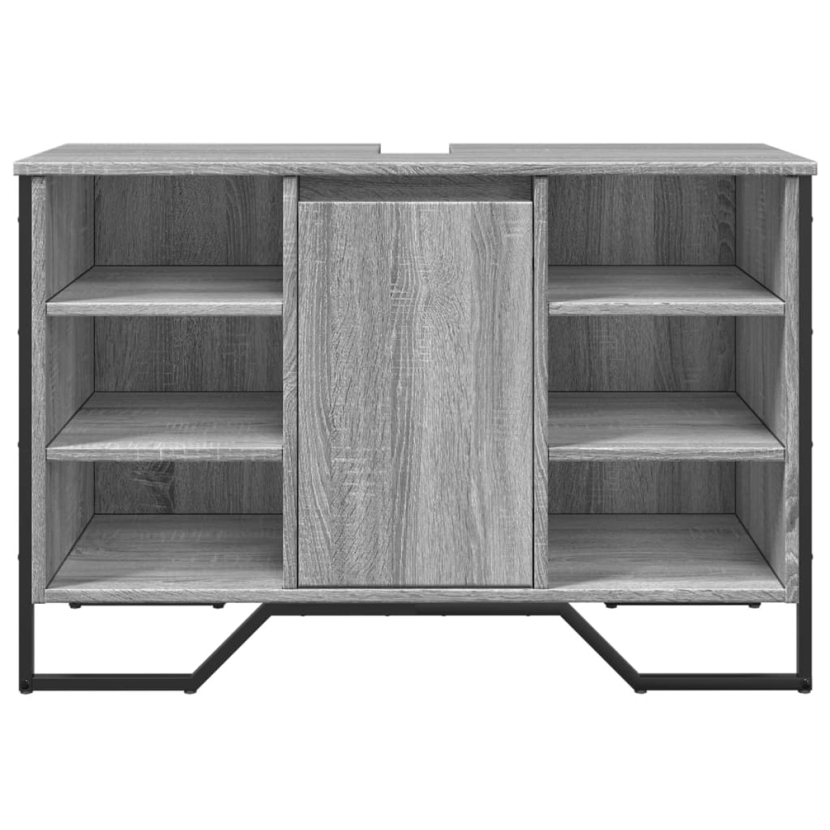 vidaXL Ντουλάπι Νιπτήρα Μπάνιου Γκρι Sonoma 91x35x60 εκ. Επεξ. Ξύλο