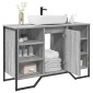 vidaXL Ντουλάπι Νιπτήρα Μπάνιου Γκρι Sonoma 91x35x60 εκ. Επεξ. Ξύλο