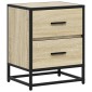 vidaXL Κομοδίνα Sonoma Δρυς 40x31x50 εκ. Επεξεργασμένο Ξύλο