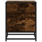 vidaXL Κομοδίνα 2 τεμ. Καπνιστή Δρυς 40x31x50 εκ. Επεξεργασμένο Ξύλο