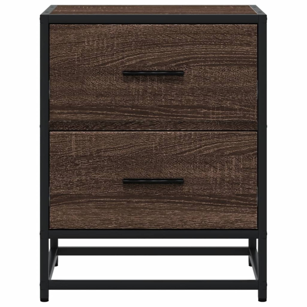 vidaXL Κομοδίνα Καφέ Δρυς 40x31x50 εκ. από Επεξεργασμένο Ξύλο
