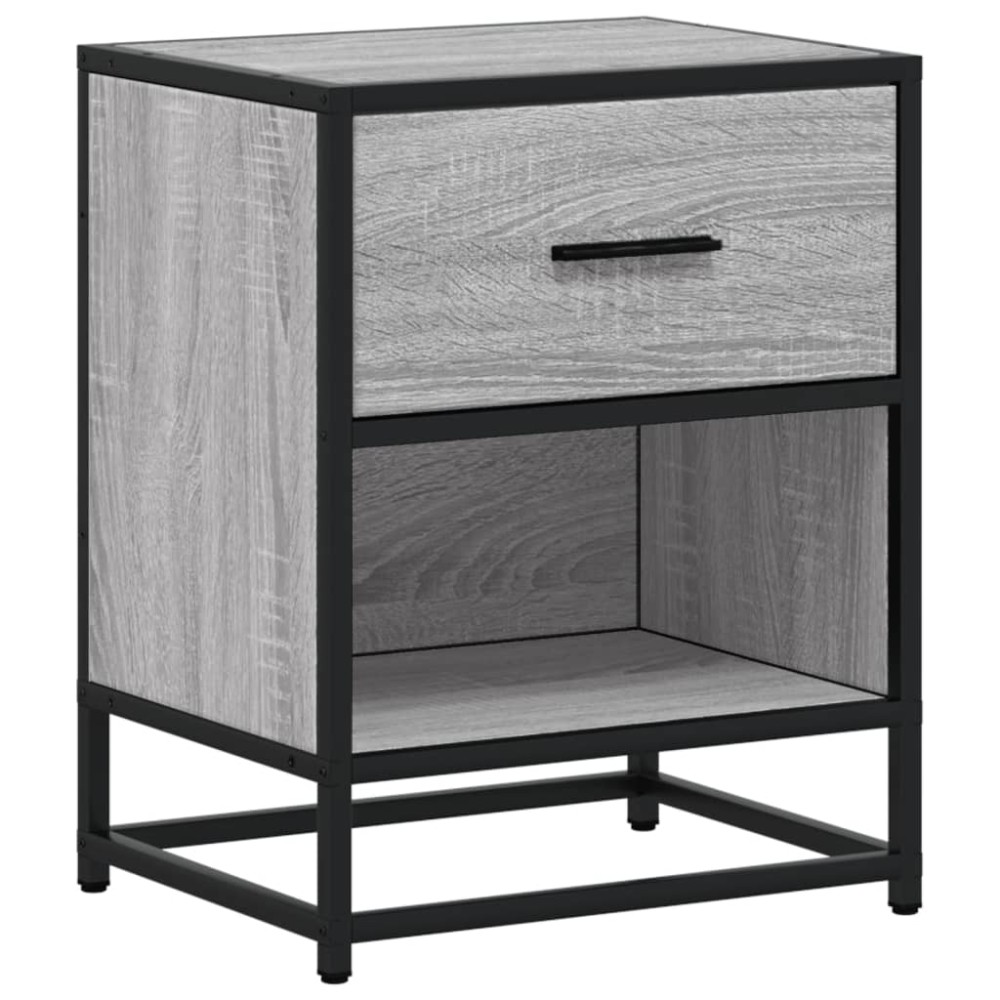 vidaXL Κομοδίνο Γκρι Sonoma 40x31x50 εκ. από Επεξεργασμένο Ξύλο