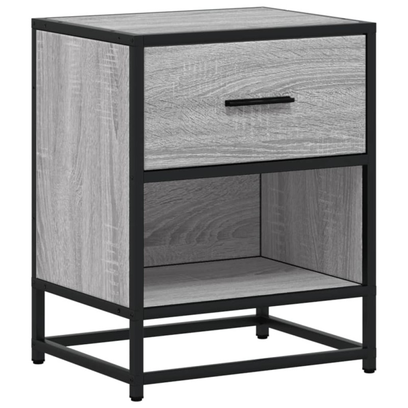 vidaXL Κομοδίνο Γκρι Sonoma 40x31x50 εκ. από Επεξεργασμένο Ξύλο