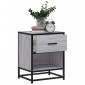 vidaXL Κομοδίνα 2 τεμ. Γκρι Sonoma 40x31x50 εκ. από Επεξεργασμένο Ξύλο