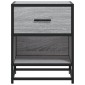 vidaXL Κομοδίνα 2 τεμ. Γκρι Sonoma 40x31x50 εκ. από Επεξεργασμένο Ξύλο
