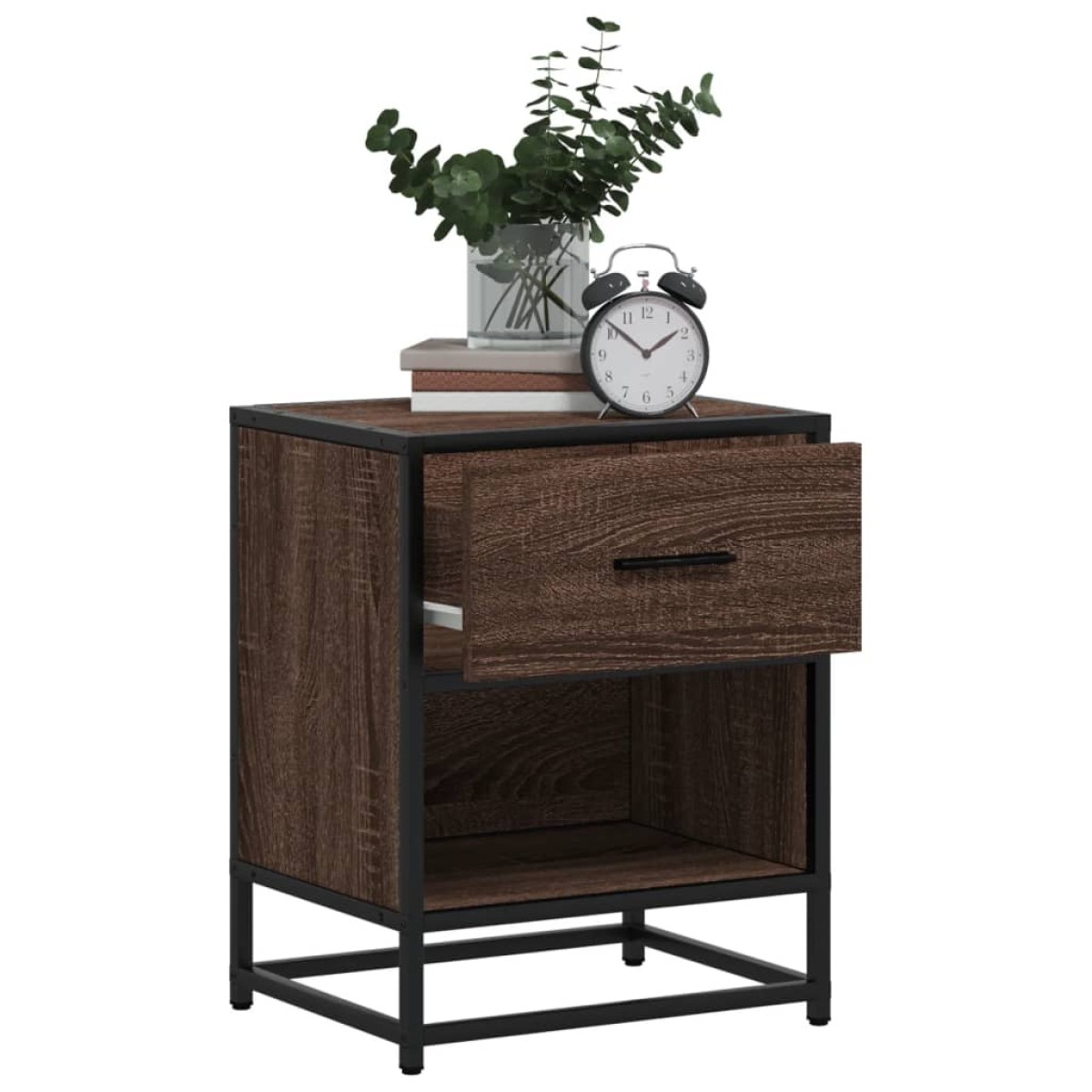 vidaXL Κομοδίνα 2 τεμ. Καφέ Δρυς 40x31x50 εκ. από Επεξεργασμένο Ξύλο