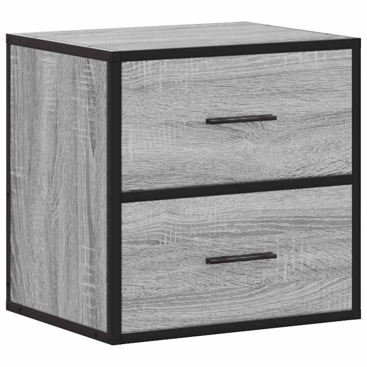 vidaXL Επίτοιχο κομοδίνο Grey Sonoma 40x31x39,5 cm