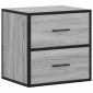 vidaXL Επίτοιχο κομοδίνο Grey Sonoma 40x31x39,5 cm