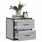 vidaXL Επίτοιχο κομοδίνο Grey Sonoma 40x31x39,5 cm
