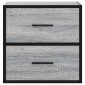 vidaXL Επίτοιχο κομοδίνο Grey Sonoma 40x31x39,5 cm