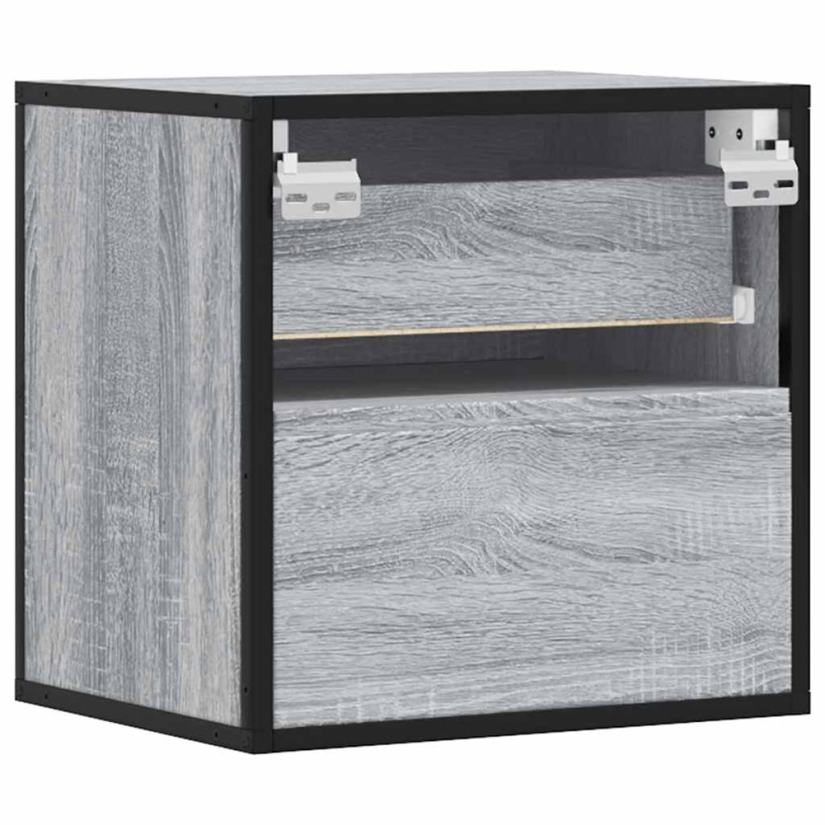 vidaXL Επίτοιχο κομοδίνο Grey Sonoma 40x31x39,5 cm