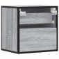vidaXL Επίτοιχο κομοδίνο Grey Sonoma 40x31x39,5 cm