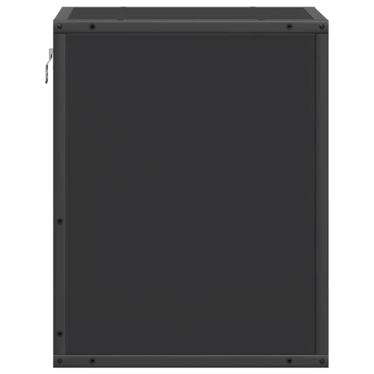 vidaXL Επιτοίχια κομοδίνα 2 τεμάχια Μαύρο 40x31x39,5 cm