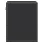 vidaXL Επιτοίχια κομοδίνα 2 τεμάχια Μαύρο 40x31x39,5 cm