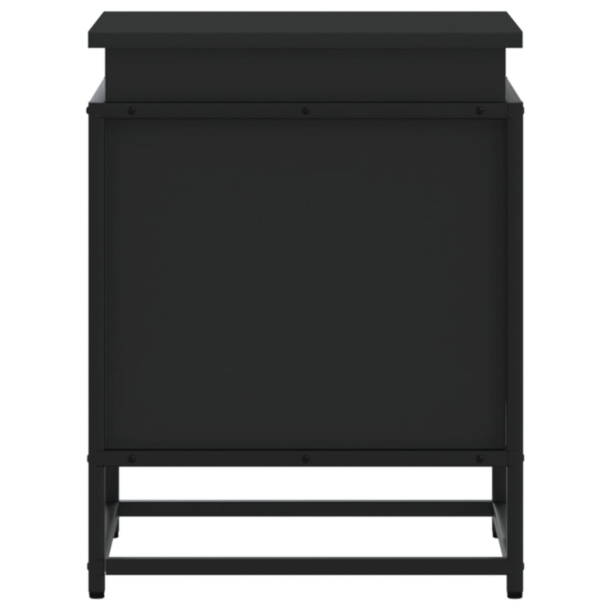 vidaXL Κουτί Αποθήκευσης με Καπάκι Μαύρο 40x40x51,5 εκ. Επεξ. Ξύλο
