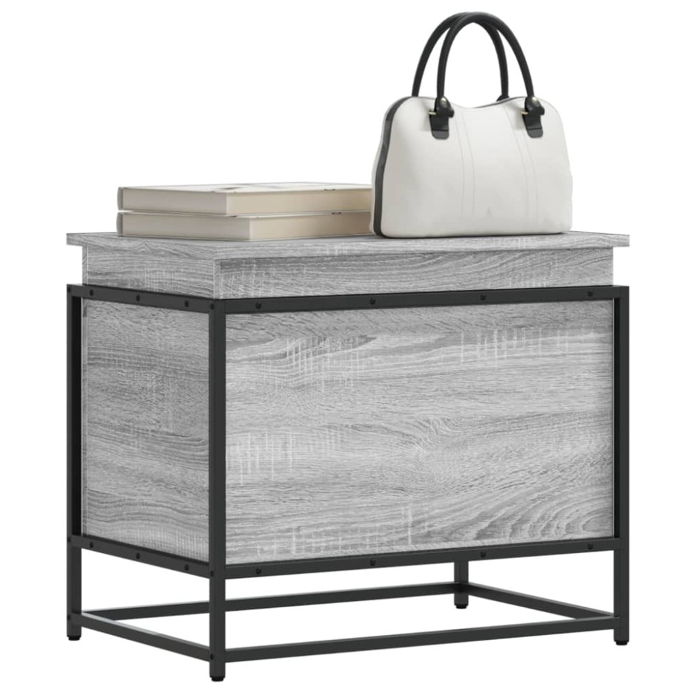 vidaXL Κουτί Αποθήκευσης με Γκρι Sonoma 60x40x51,5 εκ. Επεξ. Ξύλο