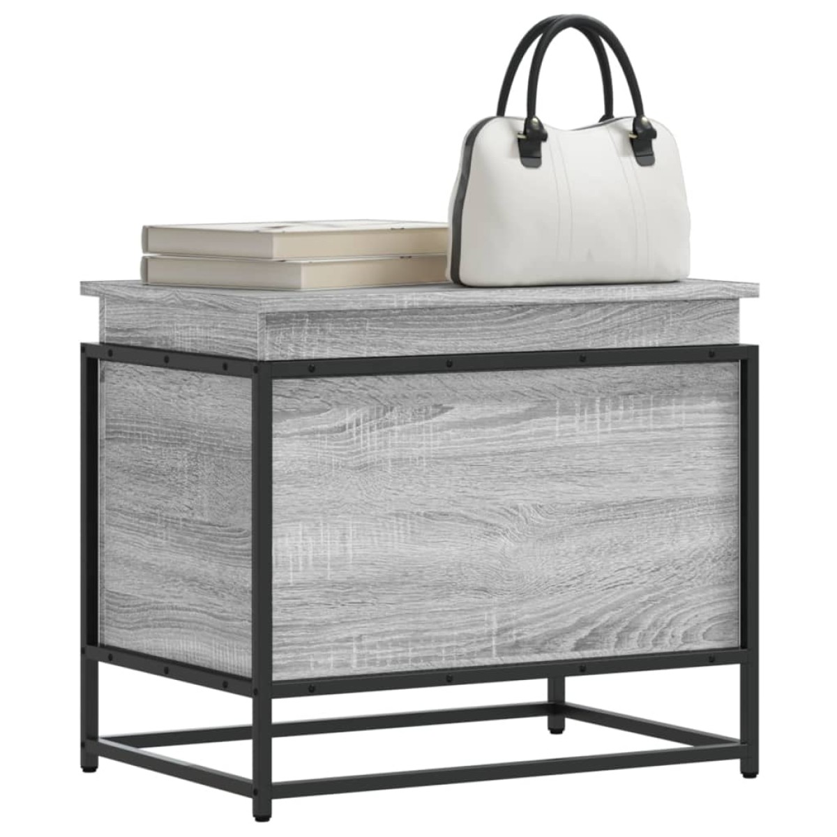 vidaXL Κουτί Αποθήκευσης με Γκρι Sonoma 60x40x51,5 εκ. Επεξ. Ξύλο