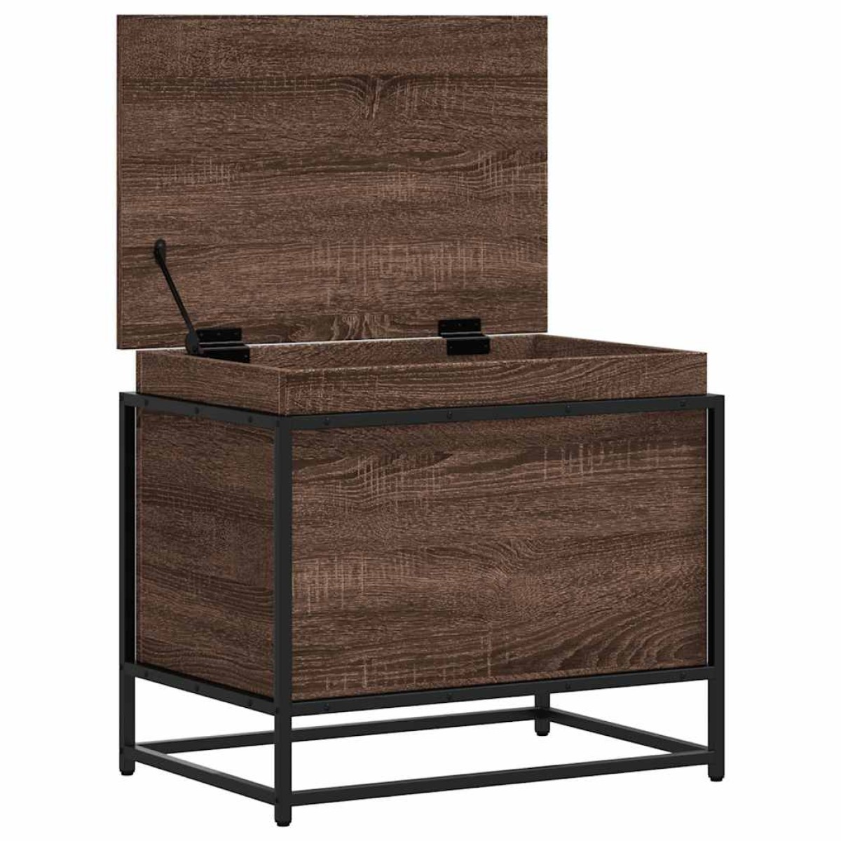 vidaXL Κουτί Αποθήκευσης με Καφέ Δρυς 60x40x51,5 εκ. Επεξ. Ξύλο