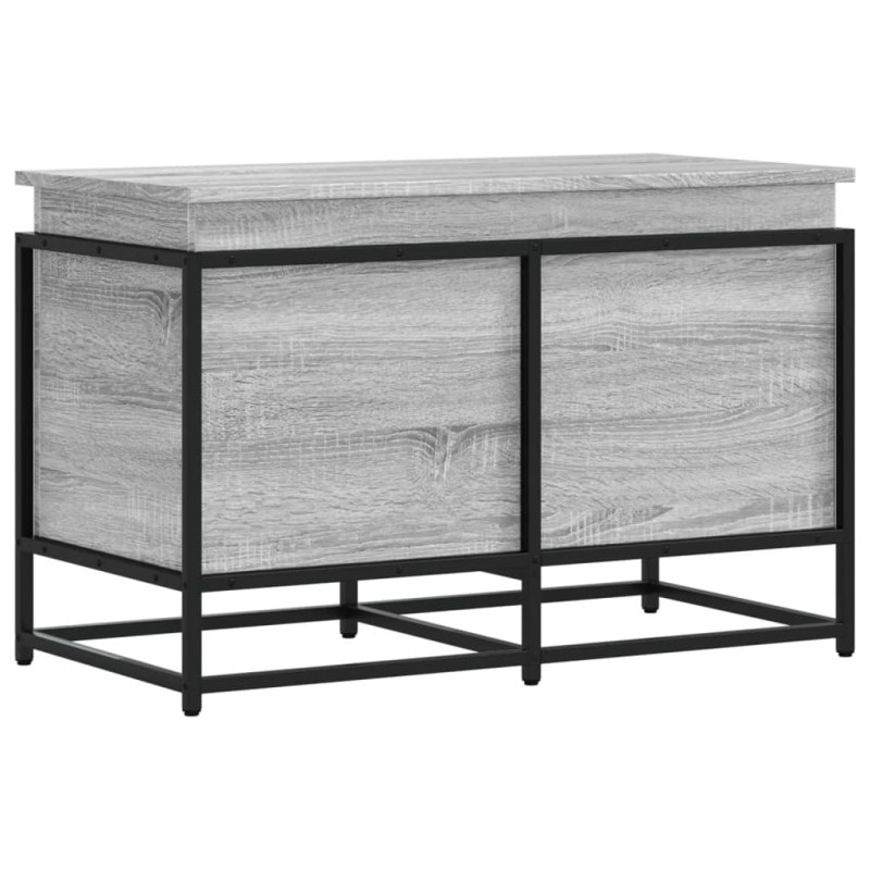 vidaXL Κουτί Αποθήκευσης με Γκρι Sonoma 80x40x51,5 εκ. Επεξ. Ξύλο