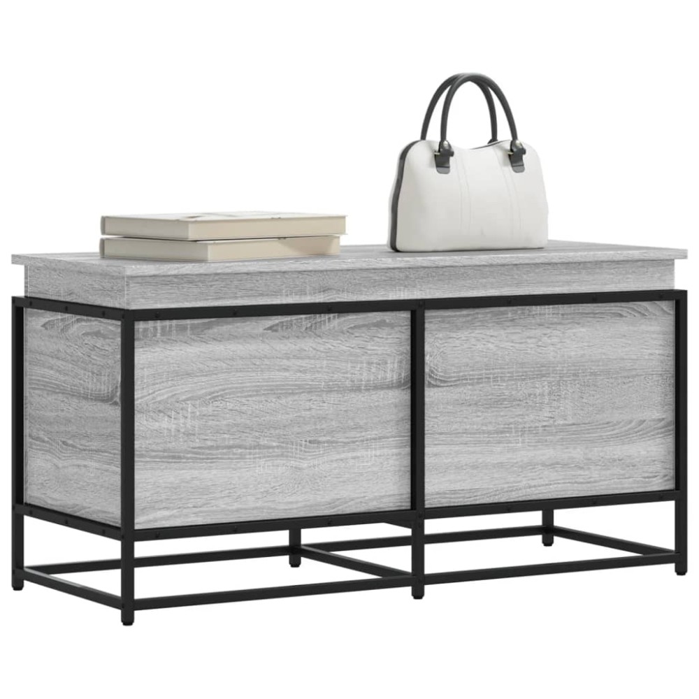 vidaXL Κουτί Αποθήκευσης με Γκρι Sonoma 100x40x51,5 εκ. Επεξ. Ξύλο