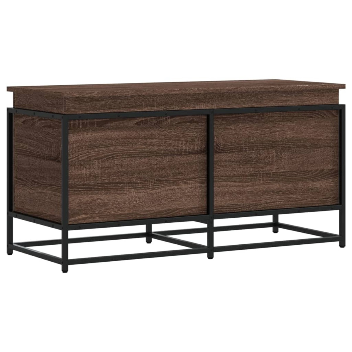 vidaXL Κουτί Αποθήκευσης με Καφέ Δρυς 100x40x51,5 εκ. Επεξ. Ξύλο