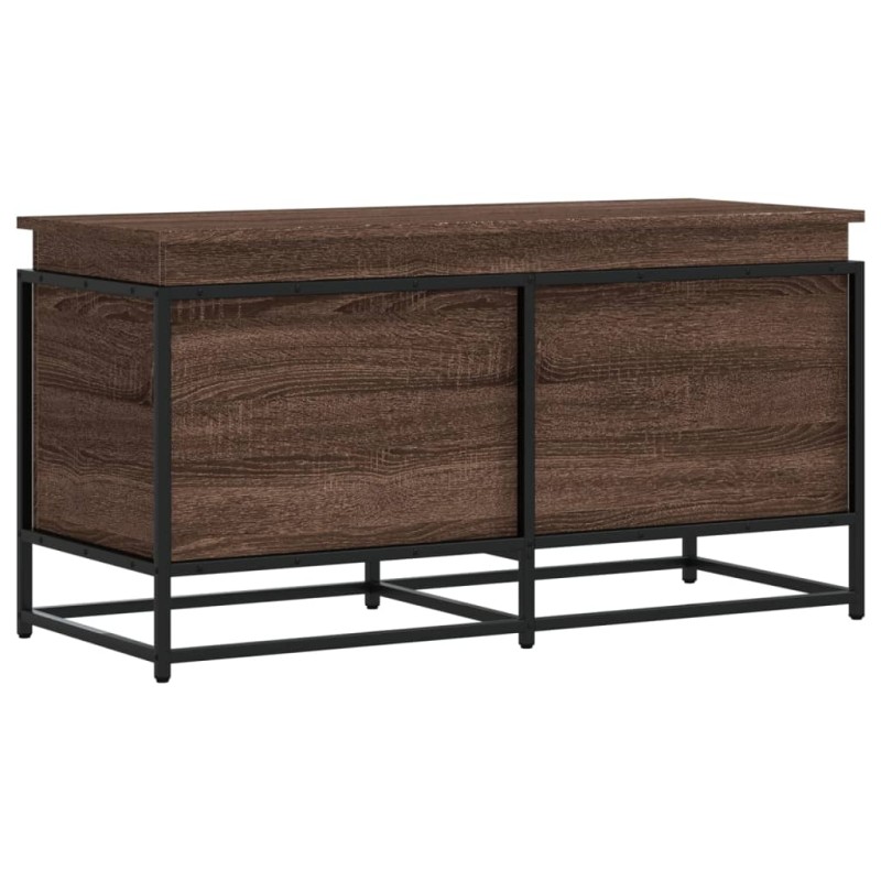 vidaXL Κουτί Αποθήκευσης με Καφέ Δρυς 100x40x51,5 εκ. Επεξ. Ξύλο