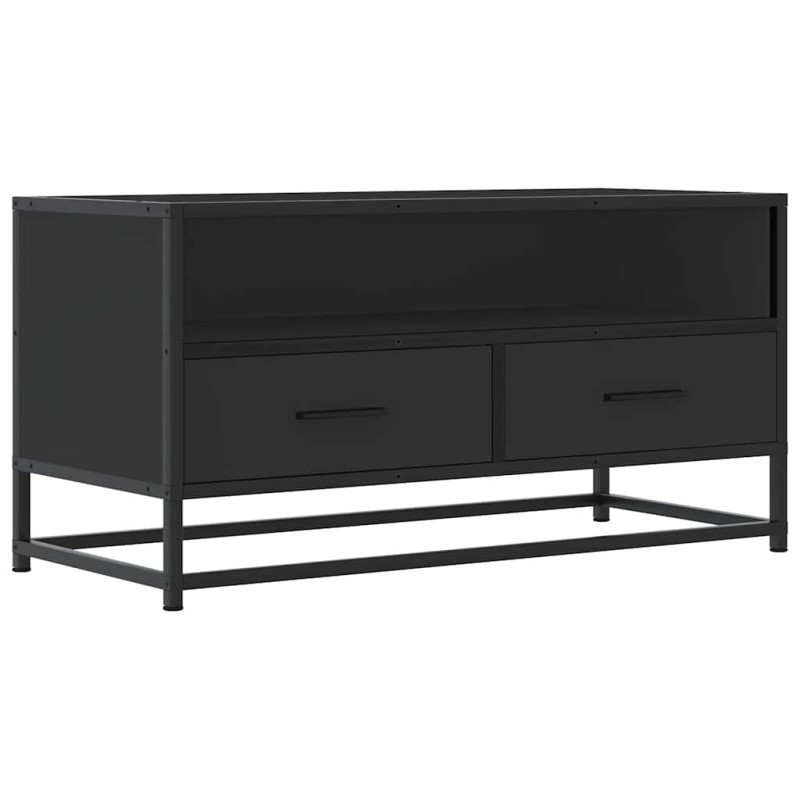 vidaXL Έπιπλο Τηλεόρασης Μαύρο 80x34,5x40 εκ. Επεξεργ. Ξύλο / Μέταλλο