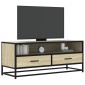 vidaXL Έπιπλο Τηλεόρασης Sonoma Δρυς 100x34,5x40 εκ Επεξ. Ξύλο/Μέταλλο