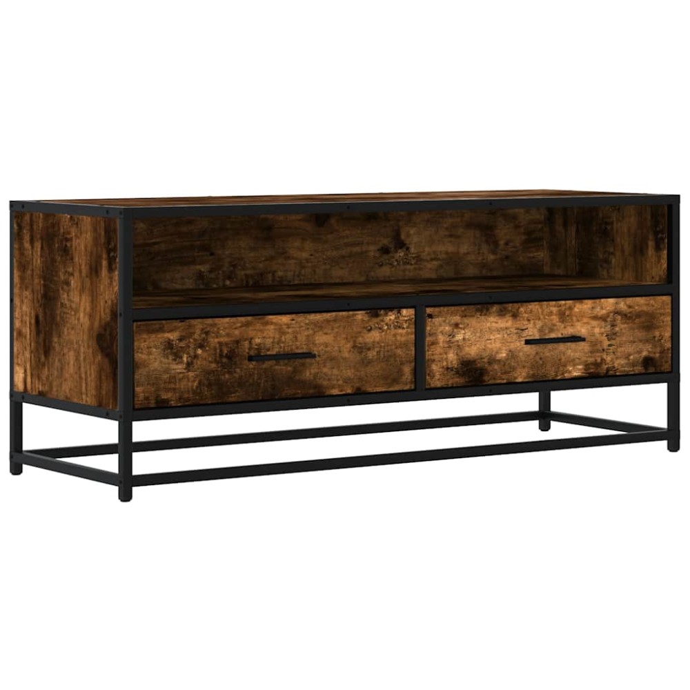 ντουλάπι τηλεόρασης vidaXL Καπνιστή δρυς 100x34,5x40 cm