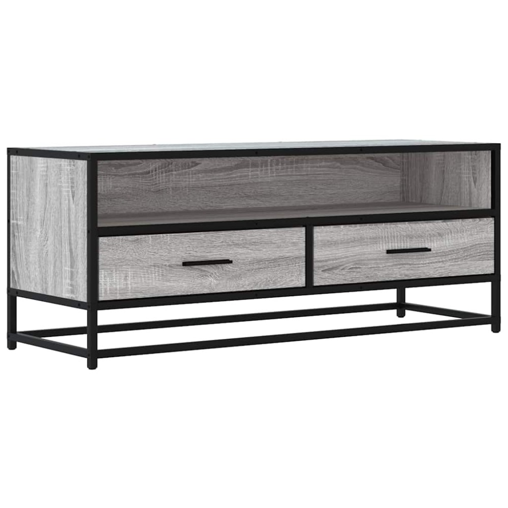 ντουλάπι τηλεόρασης vidaXL Γκρι Sonoma 100x34,5x40 cm