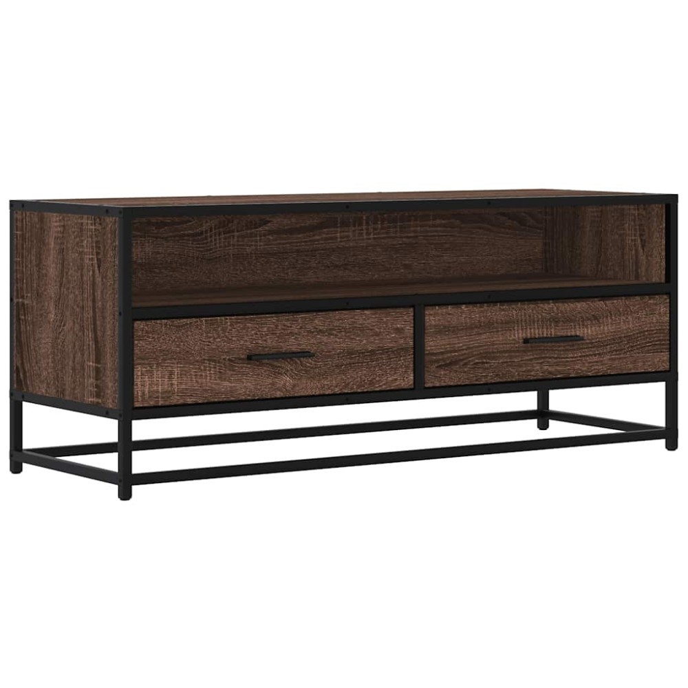 vidaXL Ντουλάπι τηλεόρασης καφέ δρυς 100x34,5x40 cm