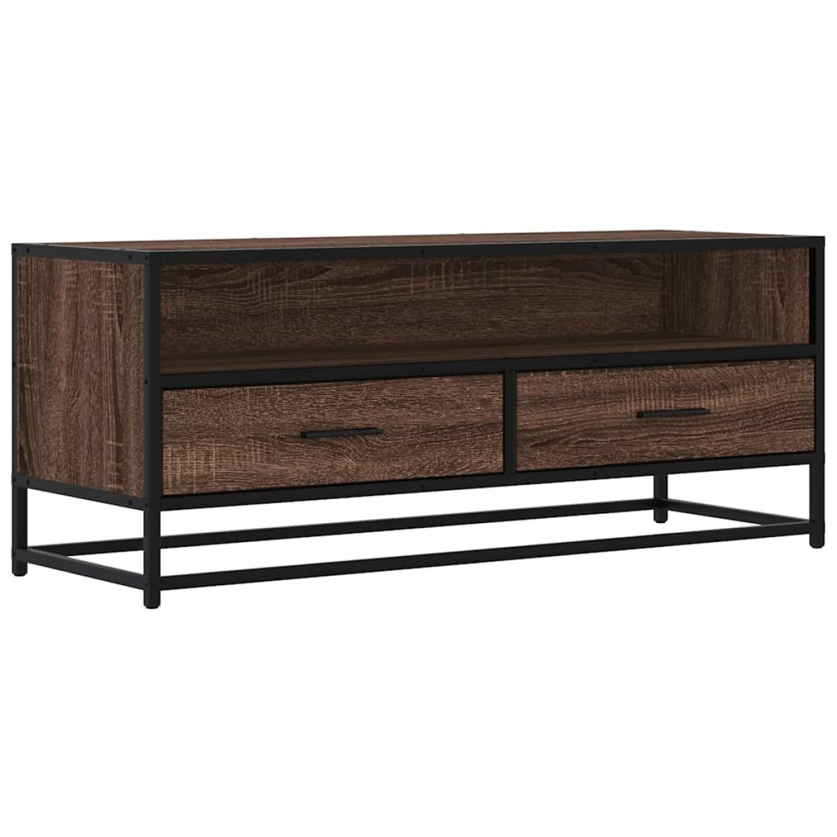vidaXL Ντουλάπι τηλεόρασης καφέ δρυς 100x34,5x40 cm