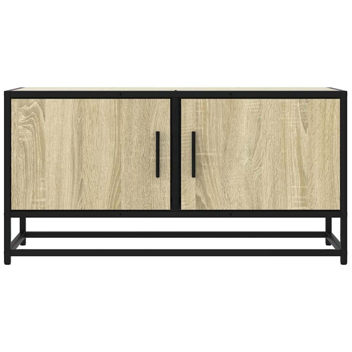 vidaXL Έπιπλο Τηλεόρασης Sonoma Δρυς 80x34,5x40εκ Επεξ. Ξύλο/Μέταλλο