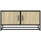 vidaXL Έπιπλο Τηλεόρασης Sonoma Δρυς 80x34,5x40εκ Επεξ. Ξύλο/Μέταλλο