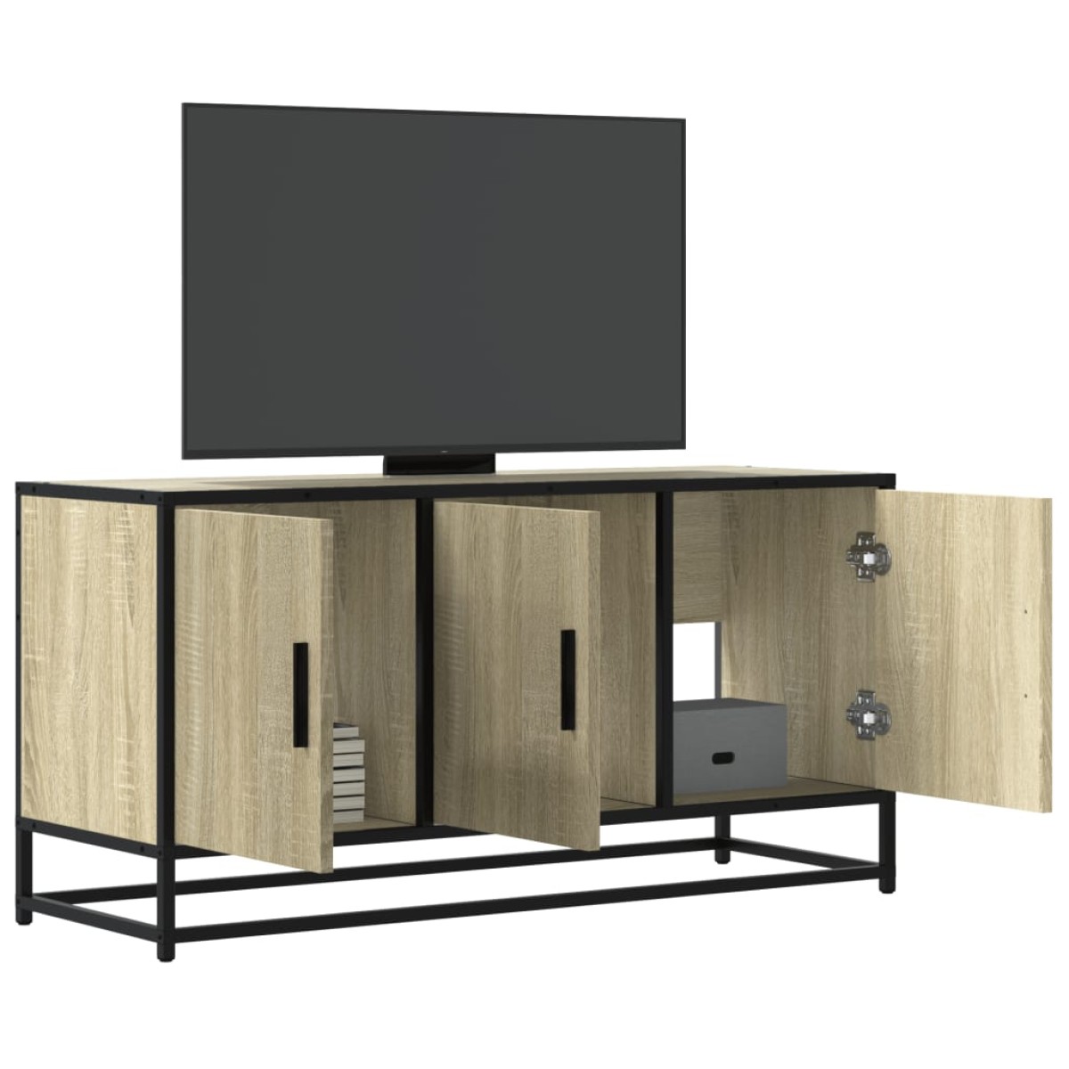 vidaXL Έπιπλο τηλεόρασης Δρυς sonoma 100x35x50 cm Επεξεργασμένο ξύλο